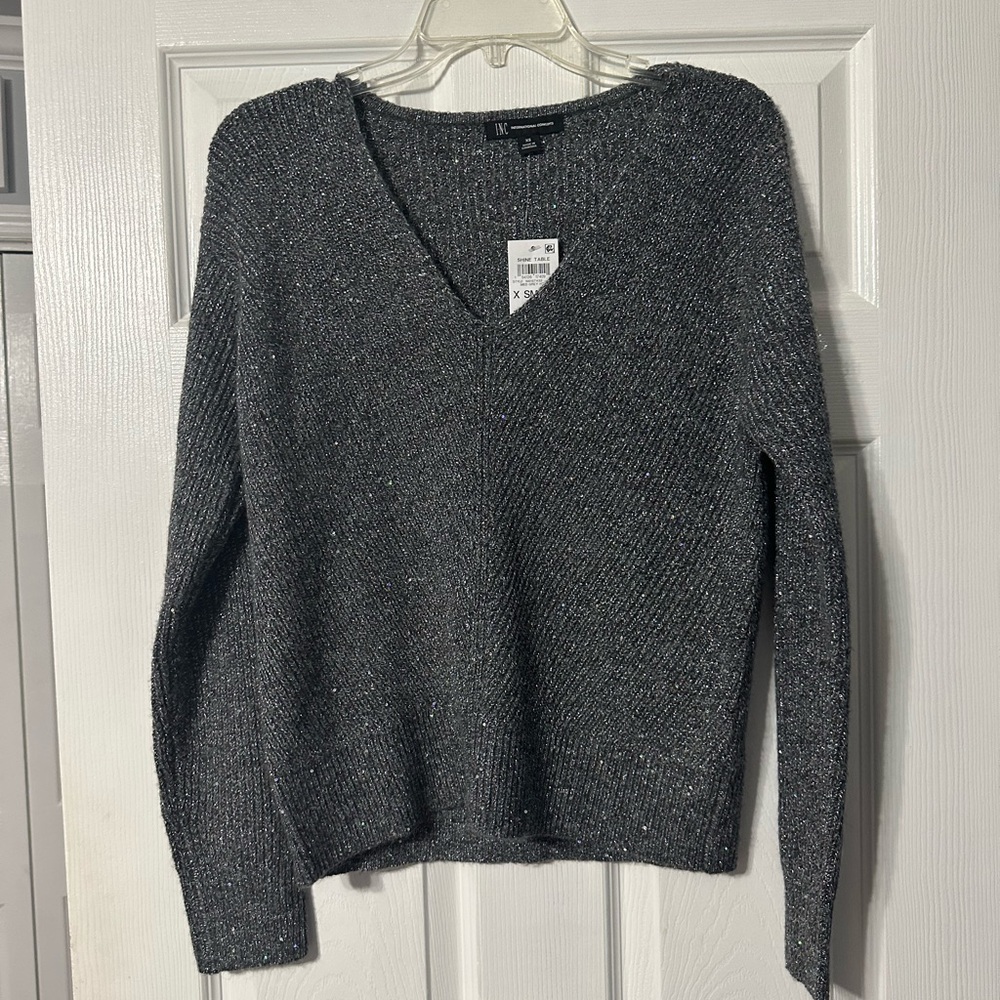 NWT International Concepts Shine Table Metallic Sweater